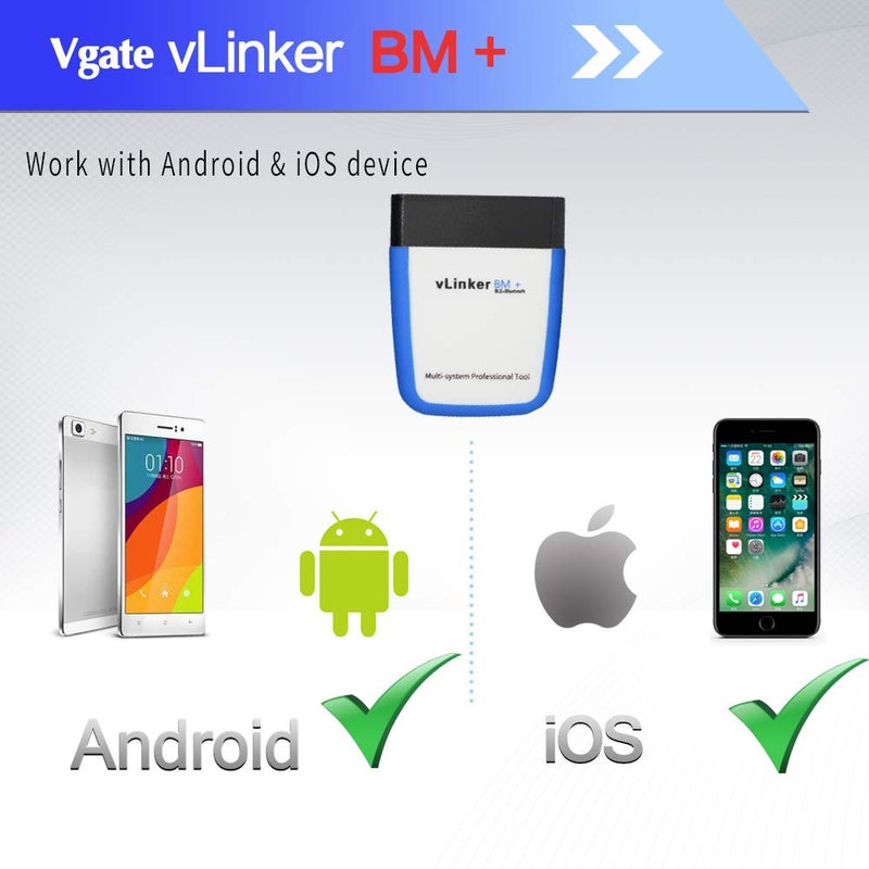 Vgate vLinker BM+ OBD2 Bluetooth Scanner for BMW/Mini BimmerCode, Car Code Reader for iOS, Android, and Windows - Image 4